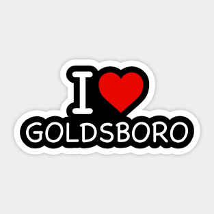 Goldsboro - I Love Icon Sticker